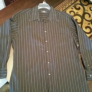 Mens Alfani Fitted long sleeve button down!
